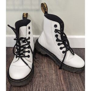 Dr. Martens White Doc Martens Luana Combat Boots Size 5